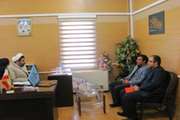 نشست سرپرست اداره دامپزشکی بوئین زهرا با رئیس دادگستری 