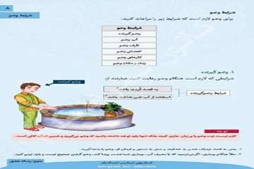 احکام تصویری وضو