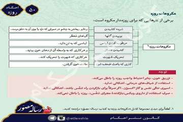 احکام تصویری روزه