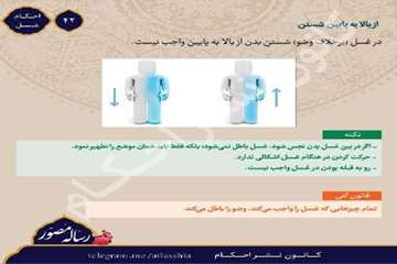 احکام تصویری غسل
